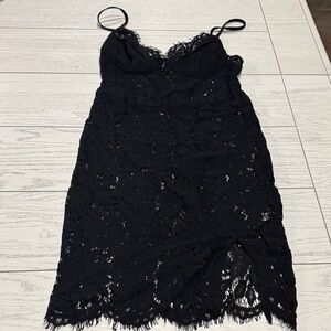 SHEIN Black Lace Chemise